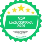 Top Umzugsfirma 2025 – Auszeichnung für ZügelPartner GmbH
