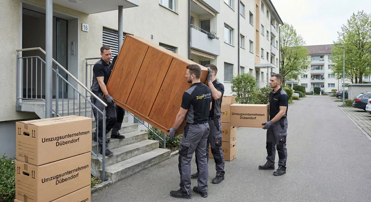 Professionelles Umzugsunternehmen Dübendorf beim sicheren Möbeltransport Professionelles Umzugsunternehmen Dübendorf beim sicheren Möbeltransport